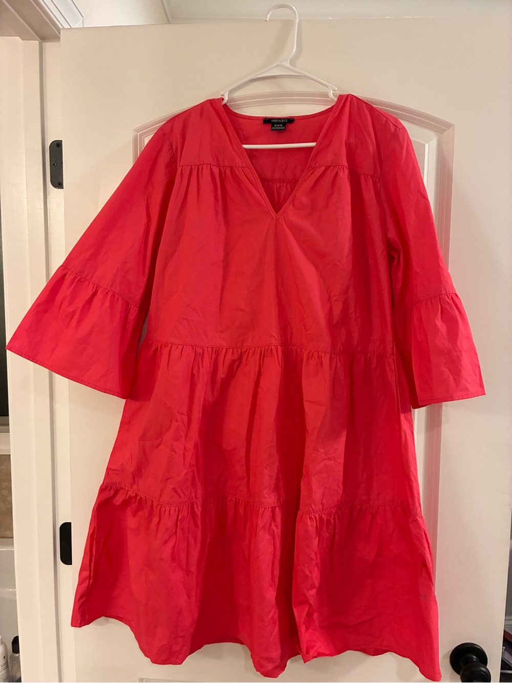 Esmara pink Tiered V-Neck Midi Dress